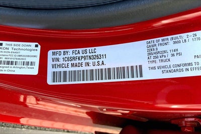 2026 RAM Ram 1500 RAM 1500 TUNGSTEN CREW CAB 4X4