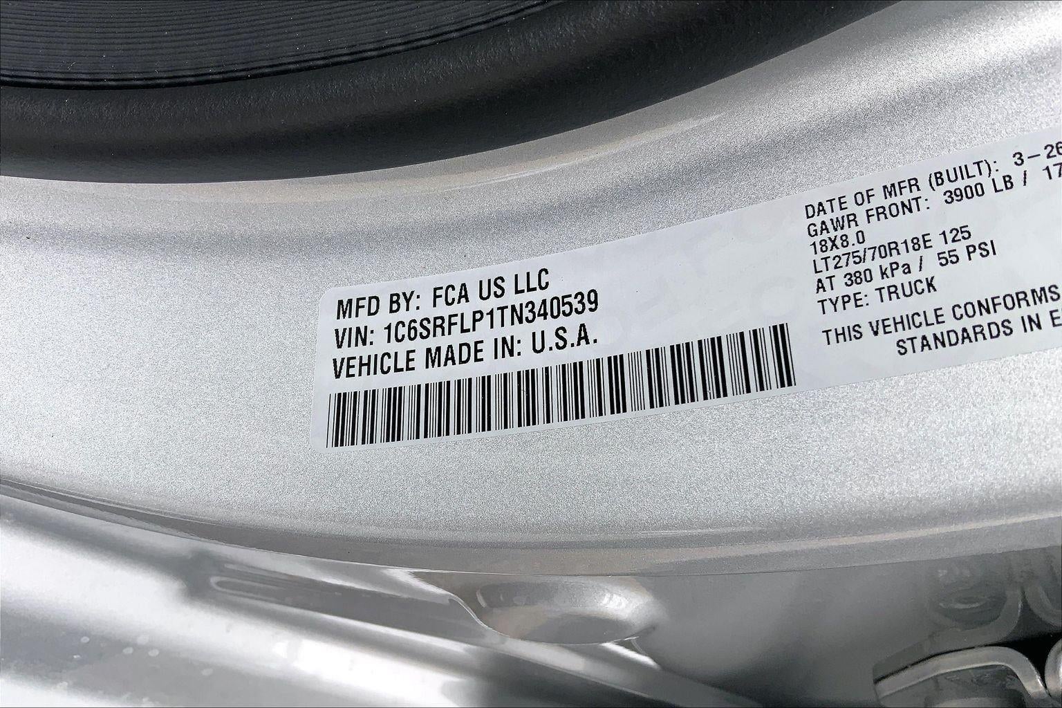 2026 RAM Ram 1500 RAM 1500 REBEL CREW CAB 4X4 5'7' BOX