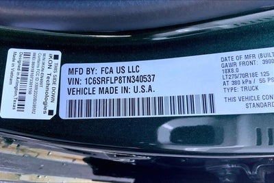 2026 RAM Ram 1500 RAM 1500 REBEL CREW CAB 4X4 5'7' BOX