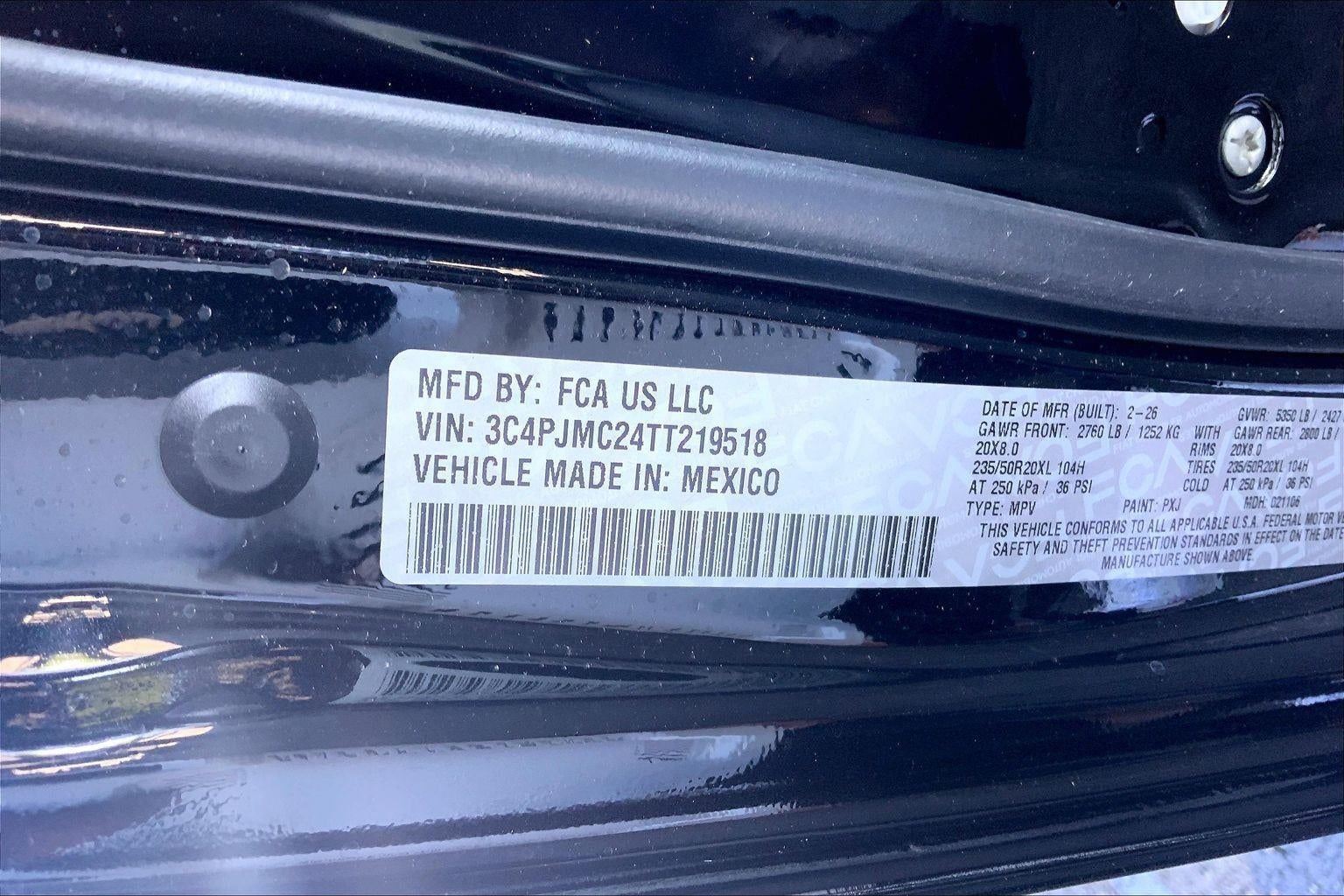 2026 Jeep Cherokee CHEROKEE OVERLAND 4X4