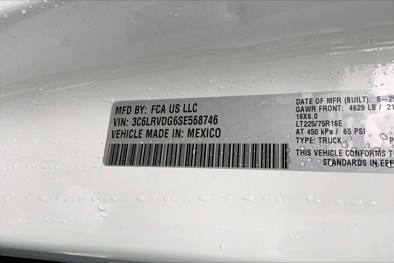 2025 RAM Ram ProMaster RAM PROMASTER 2500 TRADESMAN CARGO VAN HIGH ROOF 159' WB