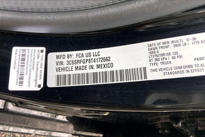 2026 RAM Ram 1500 RAM 1500 WARLOCK CREW CAB 4X4 5'7' BOX