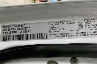 2025 RAM Ram 2500 RAM 2500 POWER WAGON CREW CAB 4X4 6'4' BOX