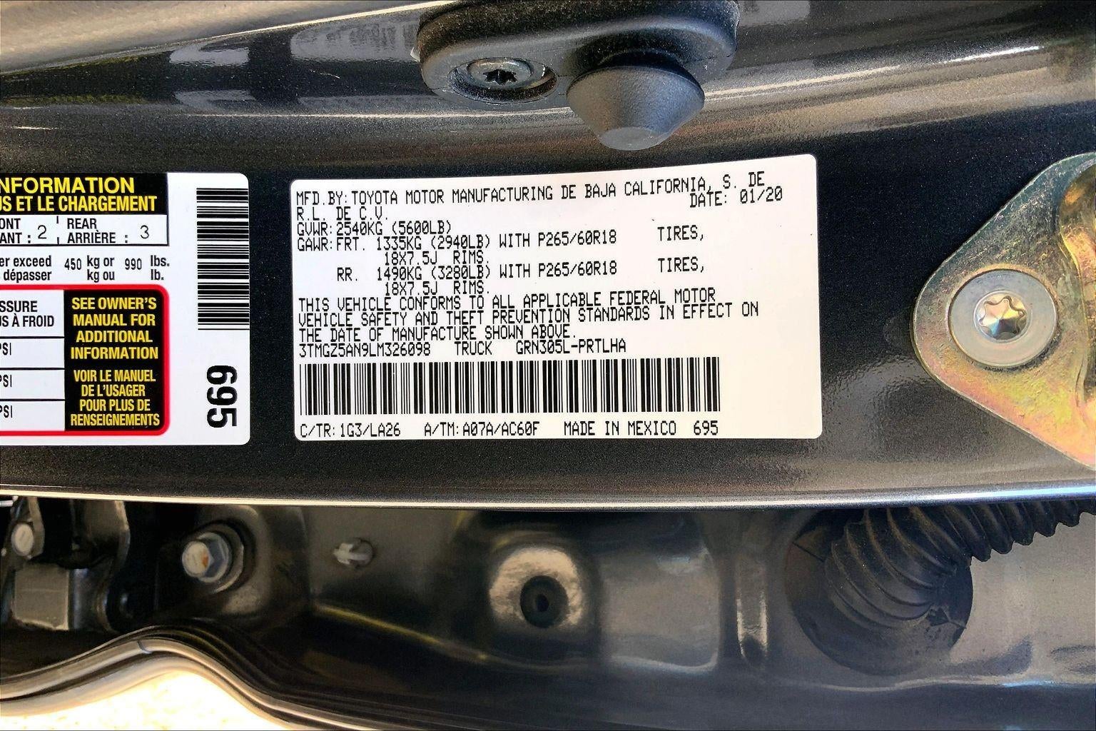 2020 Toyota Tacoma Limited