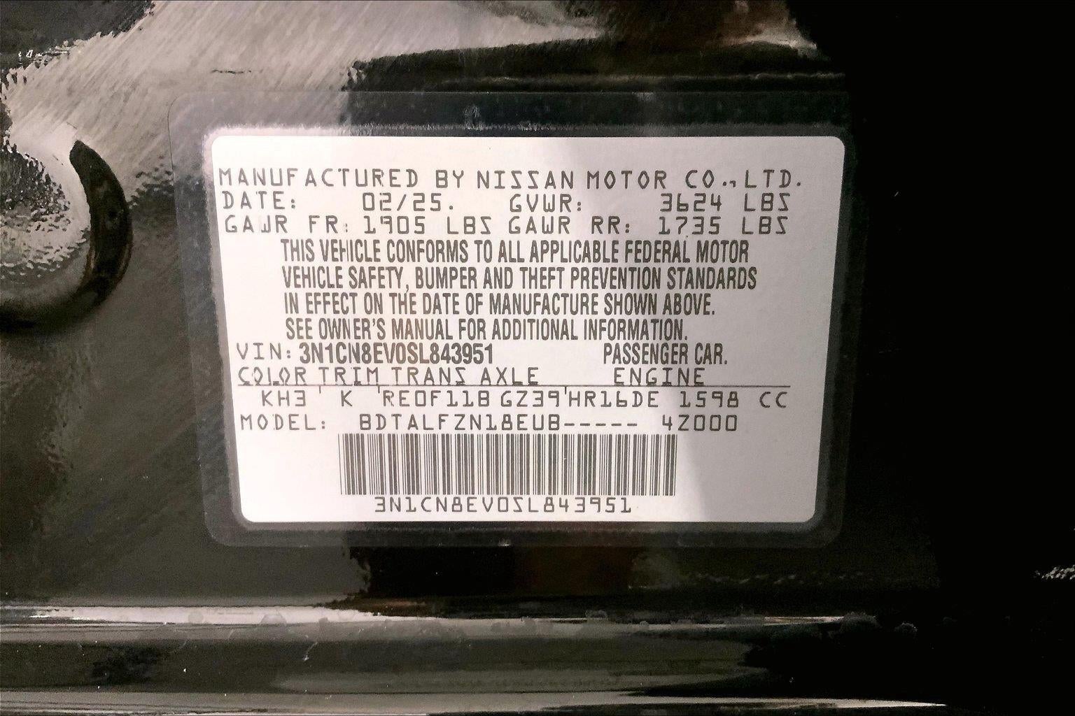 2025 Nissan Versa SV