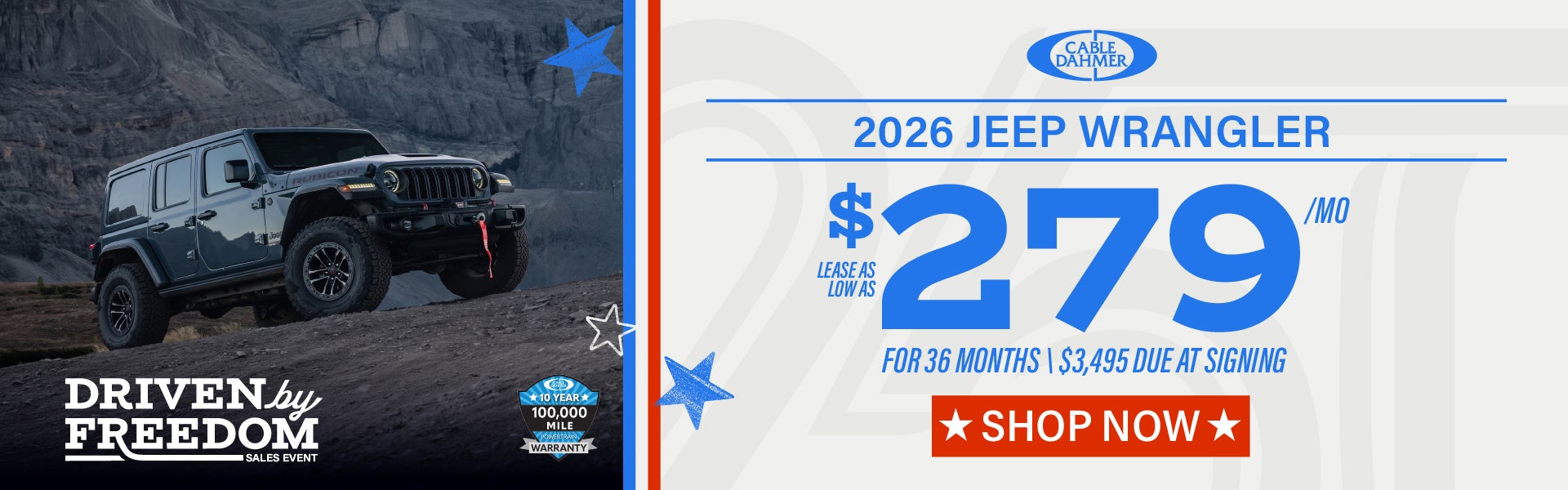 Lease as low as $279/mo for 36 months with $3,495 due at sig