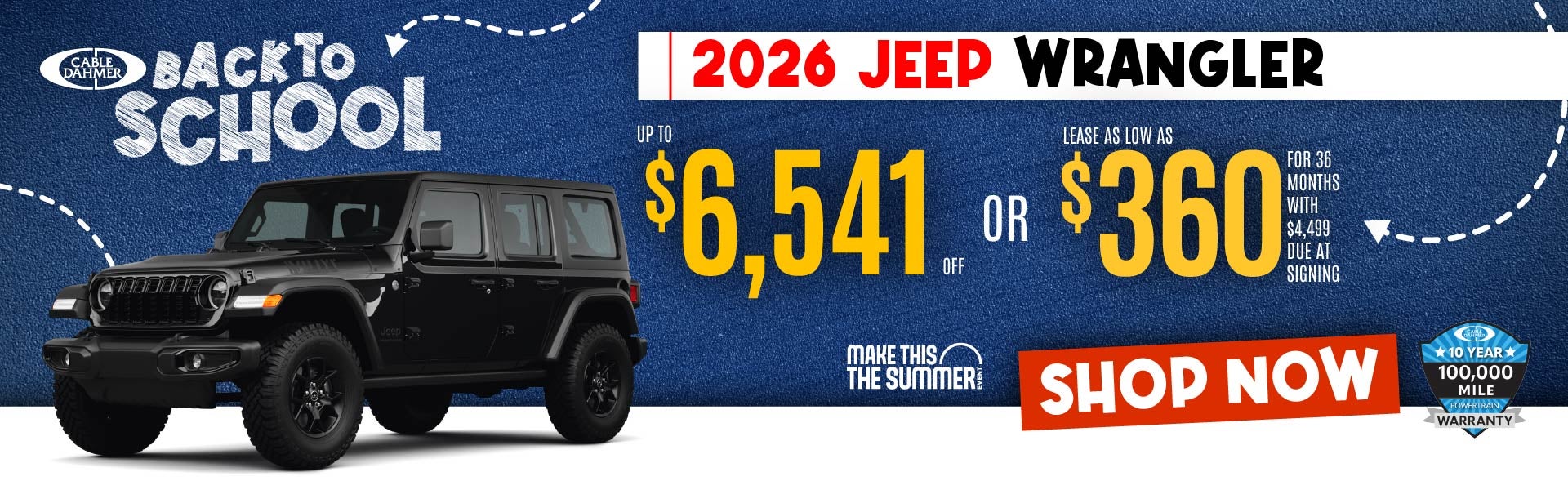 Up to $6,541 off OR lease as low as $360/mo for 36 months wi