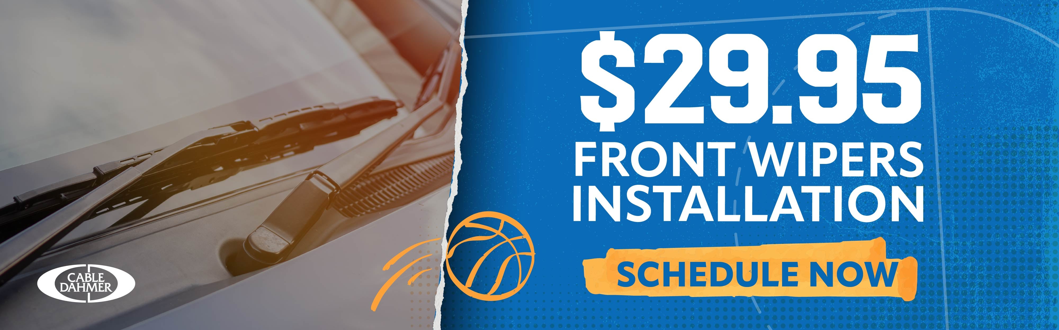 $29.95 Front Wiper Installation