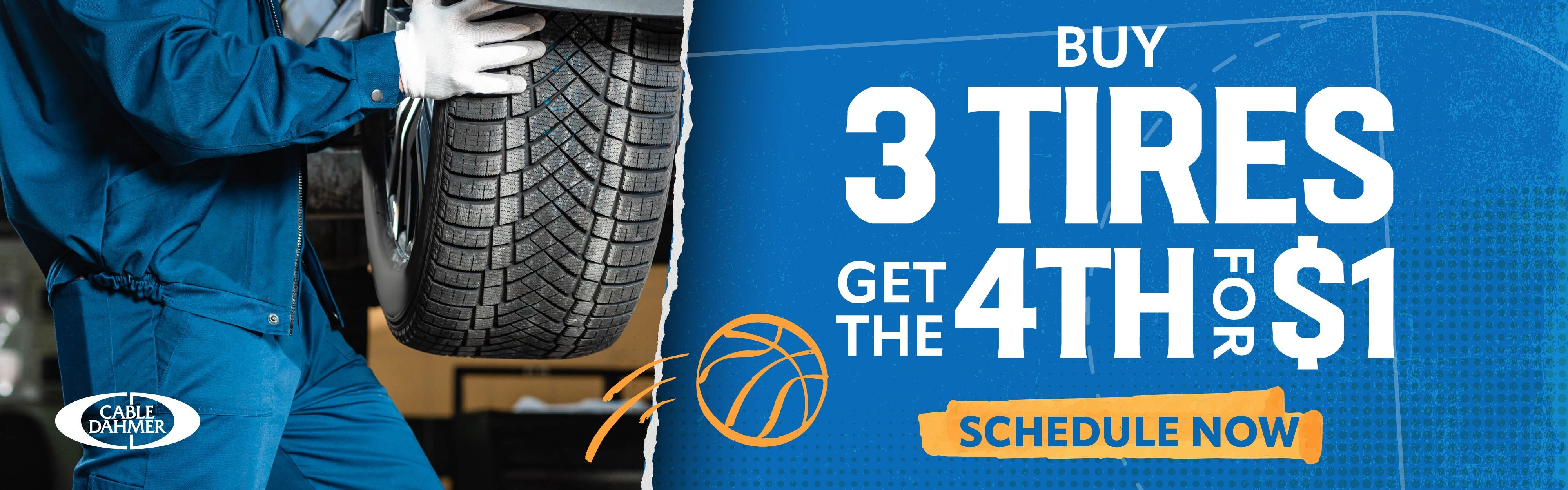 Buy 3 Tires, Get 4th for $1
