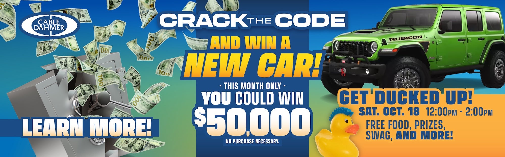 Crack the Code Contest at Cable Dahmer CDJR