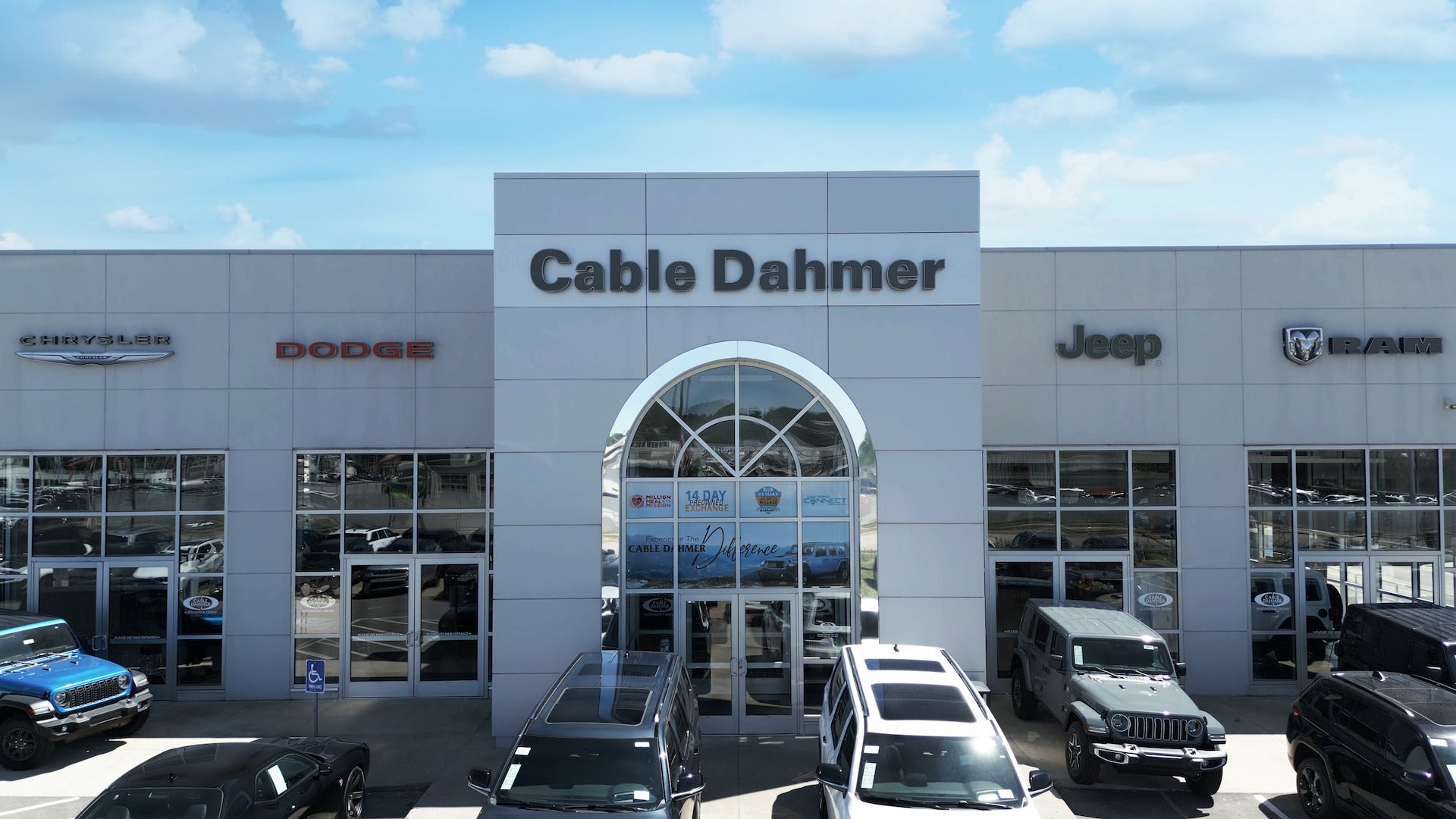 Exterior photo of Cable Dahmer CDJR